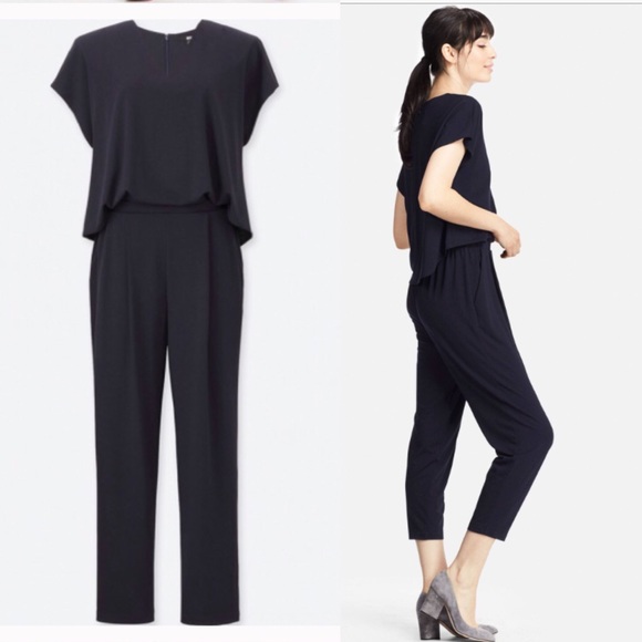jersey short sleeve jumpsuit